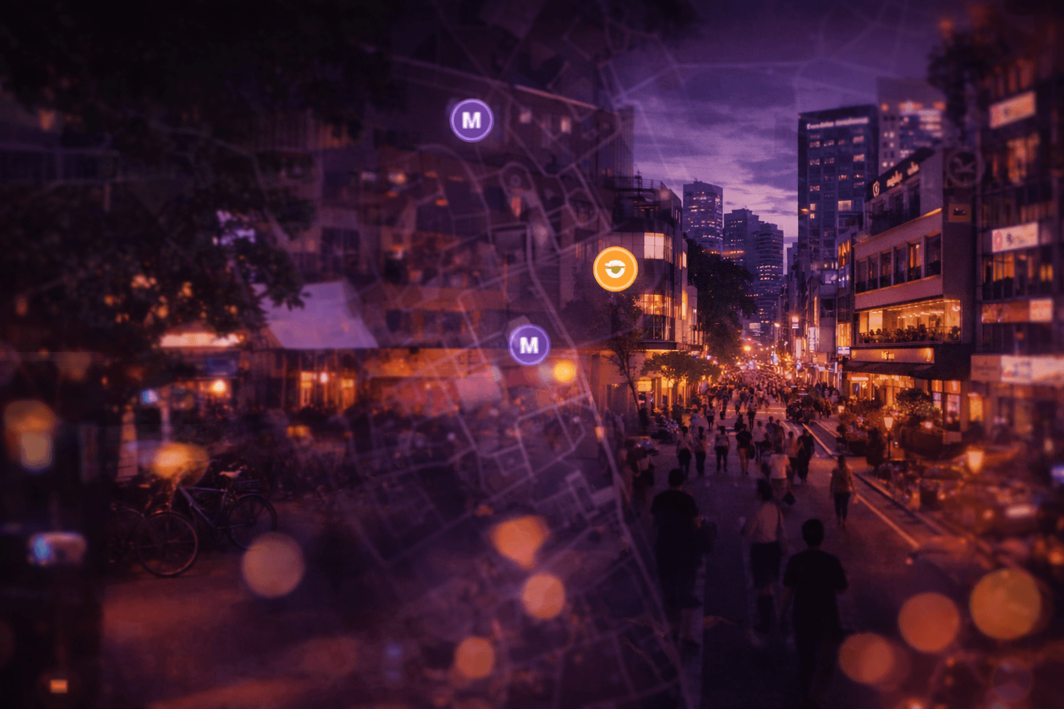 Descubrimiento urbano claro y visual